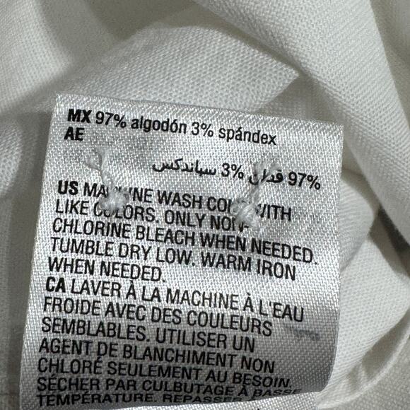 Club Room Mens Casual Button Down Shirt Size Small White Long Sleeve Collared - Picture 10 of 13